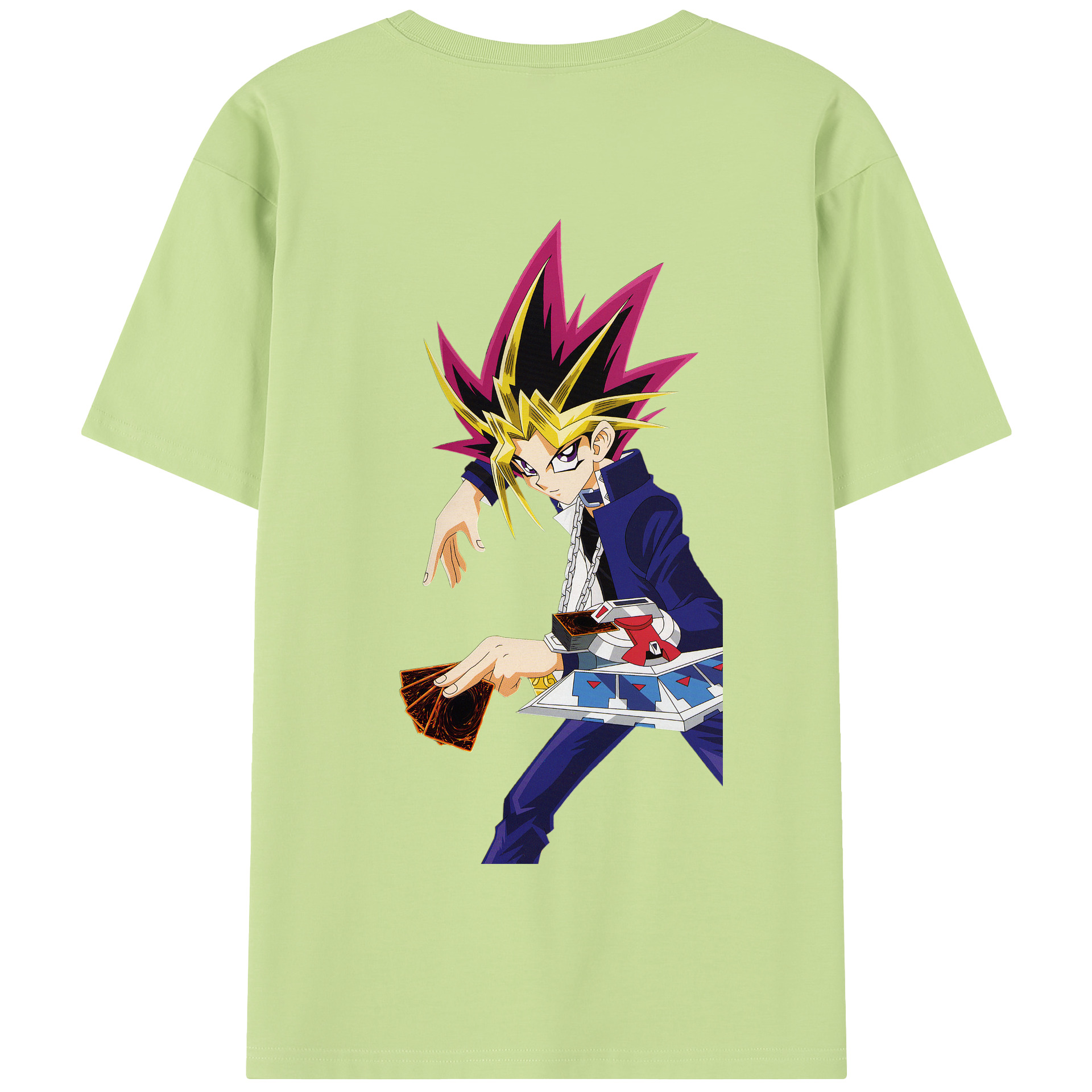 （画像用） 遊☆戯☆王 Yu-Gi-Oh! 綿100％半袖Tシャツ（背面プリント）
